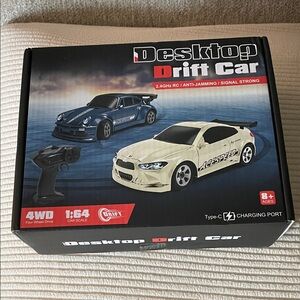 Desktop Drift Car 2.4GHz RC - Blue and Cream